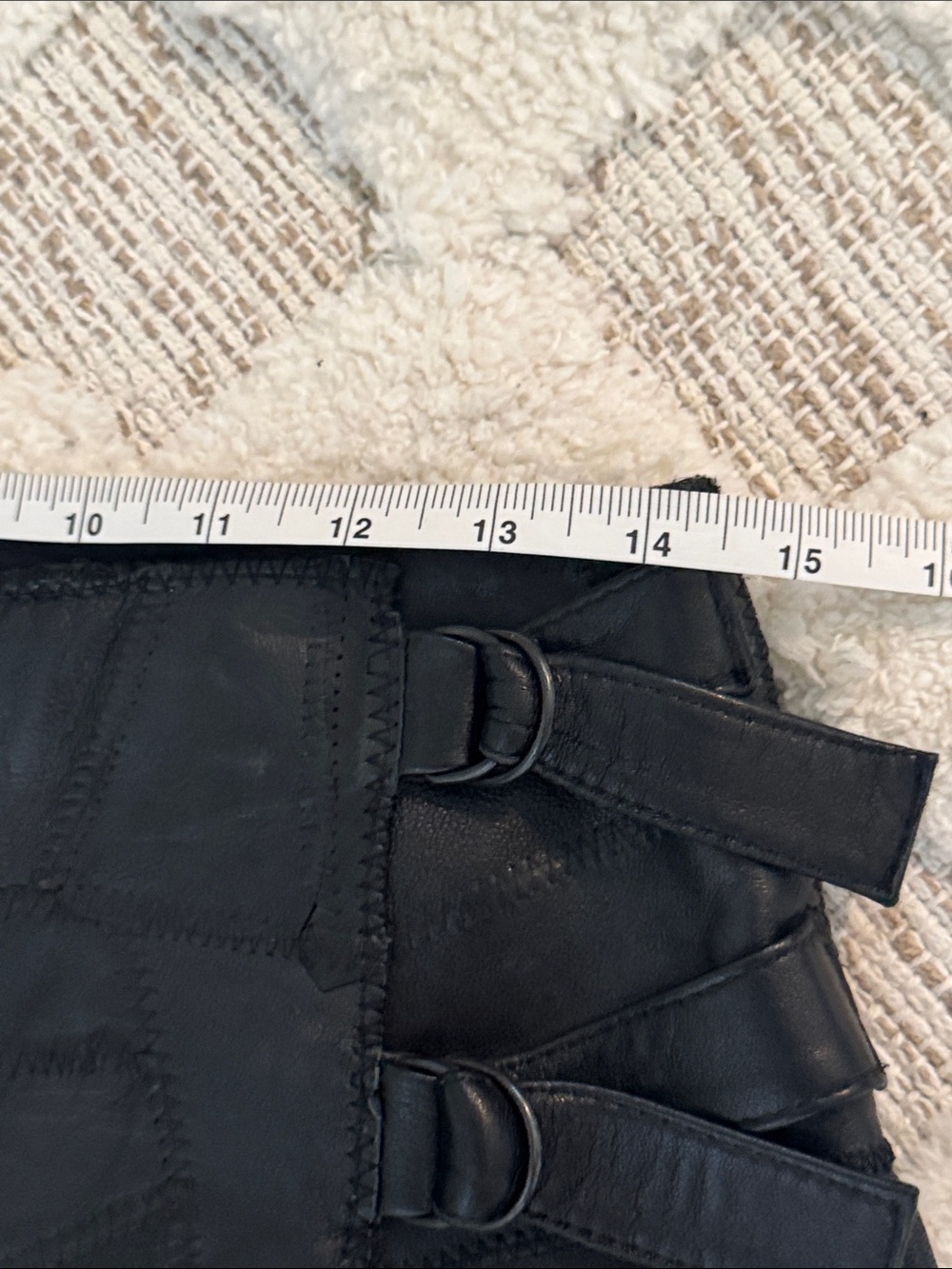 Veronique Branquinho 100% Leather Asymmetrical Wrap Skirt — Size 38 - Picture 11 of 13